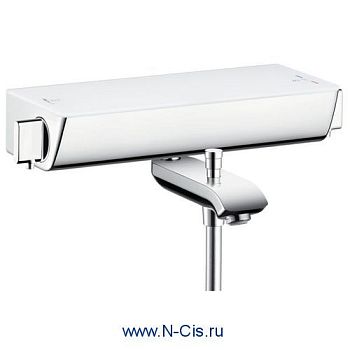 Hansgrohe 13141400 Термостат для ванны белый хром Ecostat S в #REGION_NAME_DECLINE_PP#